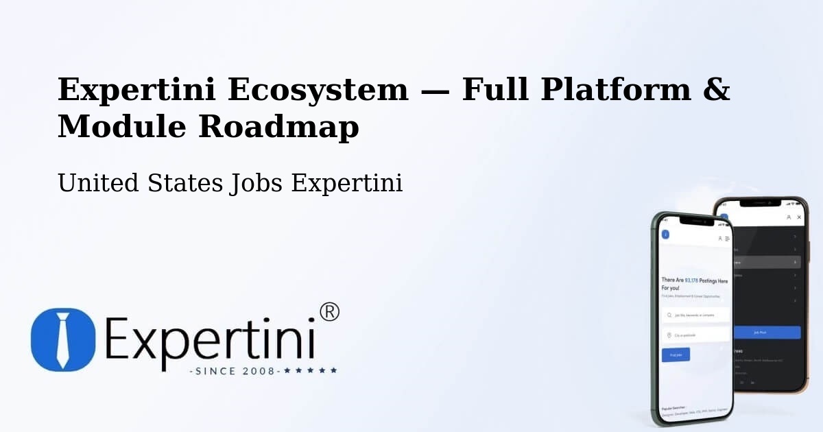 Expertini Ecosystem — Full Platform & Module Roadmap – Star